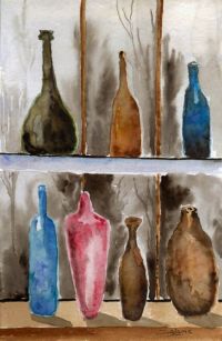 P_Bottles_window_watercolors_da_10-1-2012