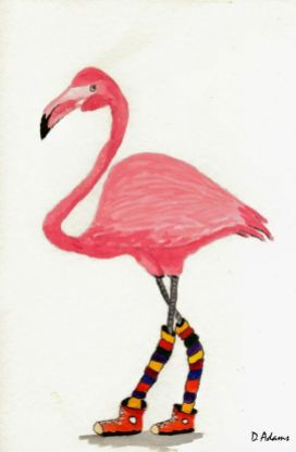 P_Pink Flamingo_watercolors_da_8-28-2012-2