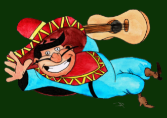 Mexican cartoon-watercolor-2013-05-05-green back - Copy