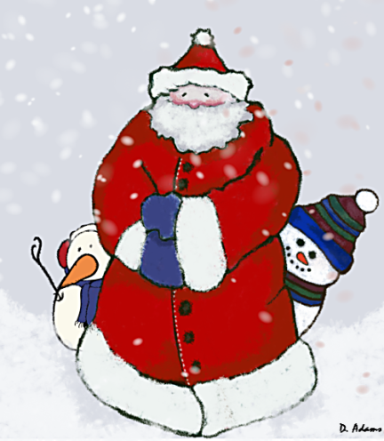 santa-snowman-chirtmas-no-peeking